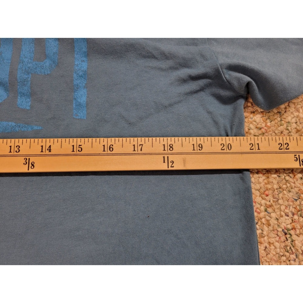 Under Armour Project Rock Shirt Mens Large Blue Disrupt Logo Performance Cropped - Picture 12 of 14